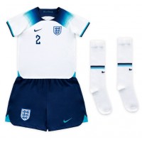 England Kyle Walker #2 Fotballklær Hjemmedraktsett Barn VM 2022 Kortermet (+ korte bukser)